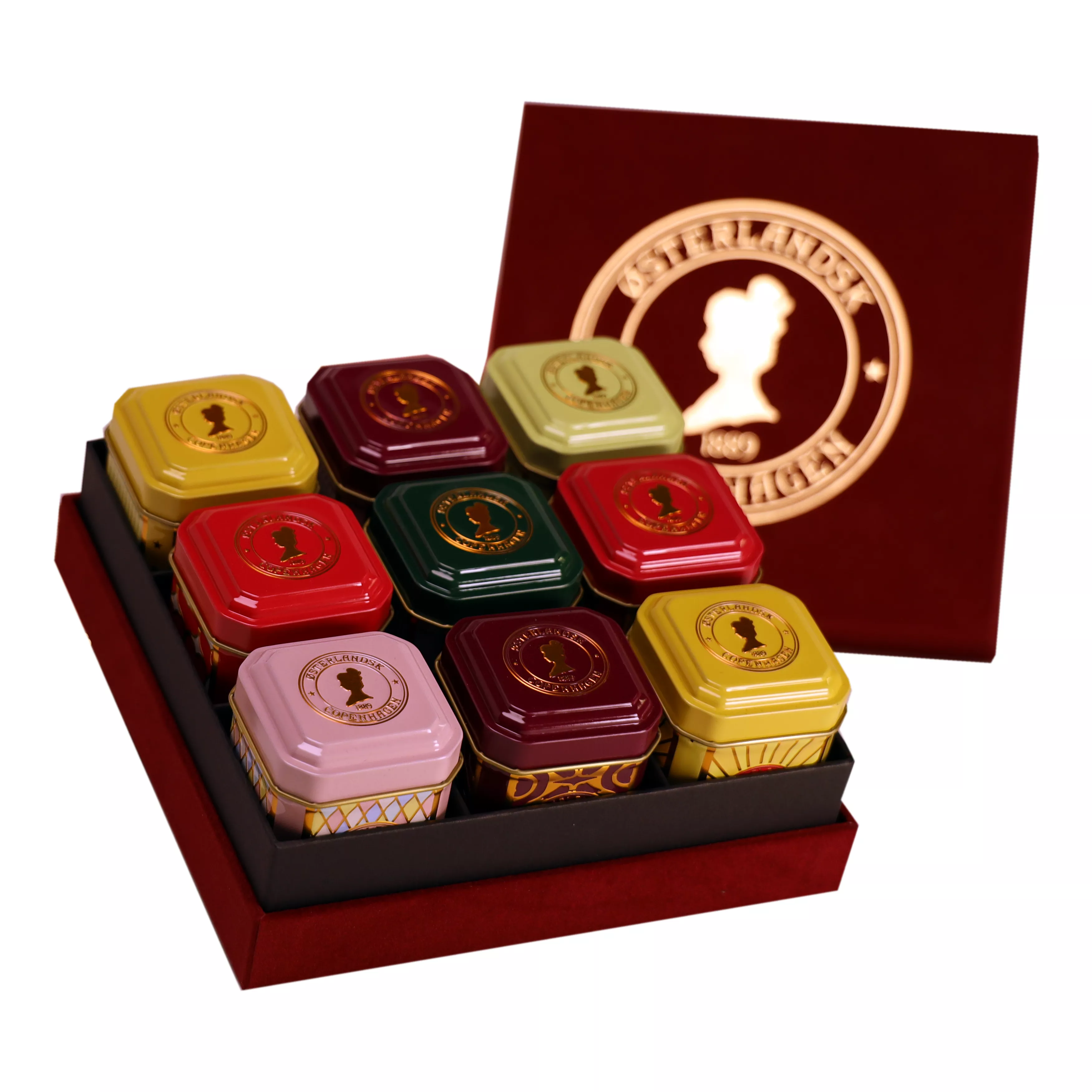 Deluxe Giftbox with 9 tins of tea - Lady Blend Teas | Østerlandsk