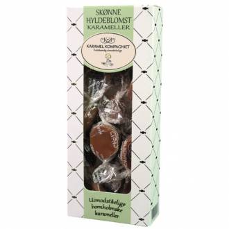 Elderflower Toffees, green giftbox 100g