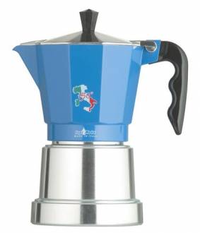 Top Moka 6-kop Køkkenblå