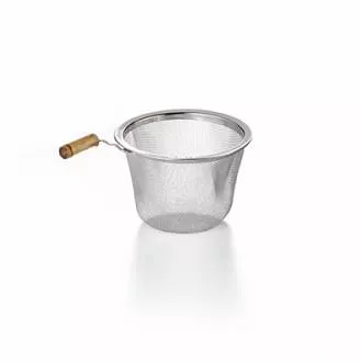 Teesieve Edelstahl m. Bambus Griff 6,8cm Durchmesser