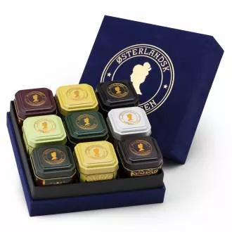 Deluxe Geschenkbox mit 9 Dosen Tee - Bio-Tee