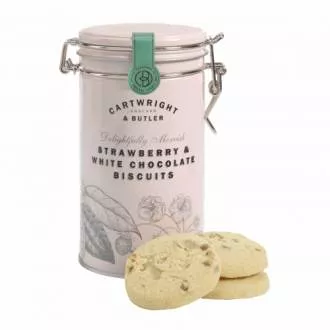 C&B Tin w Strawberry & White Chocolate - 200g