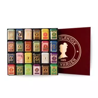 Julegaveæske, Tea Selection 24, Rød
