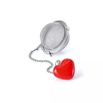 Theæg m. vedhæng Heart