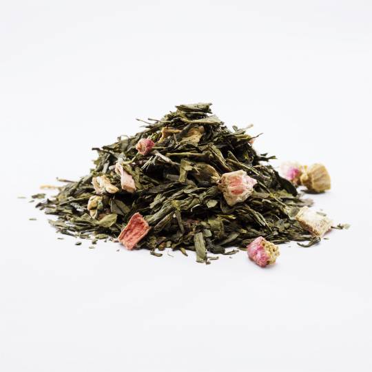 Zielona herbata z rabarbarem