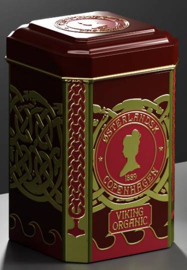 Gift box, 6pcs. teabag tins - PURPLE