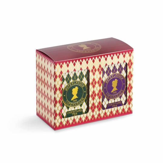Giftbox with 2 tins of teabags - Christmas Tea