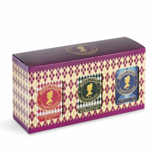 Giftbox with 3 tins of teabags - Denmark Tea