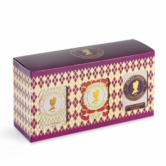 Giftbox with 3 tins of teabags - Lady Blend Tea
