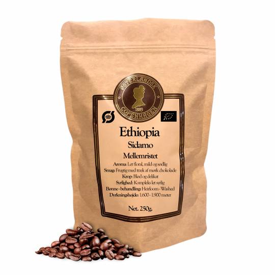 Ethiopia Organic Sidamo kaffe 250g