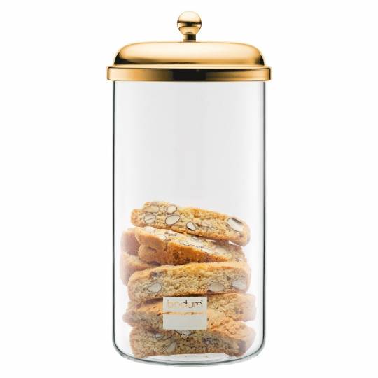 Bodum Opbevaringsglas, 1.0 l m Guldlåg