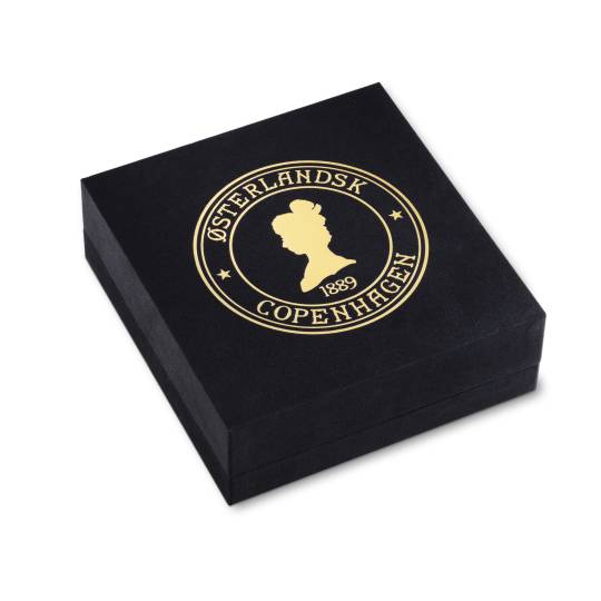 Gaveæske Exclusiv velour, 6 stk. Tebrevsdåser - BLACK