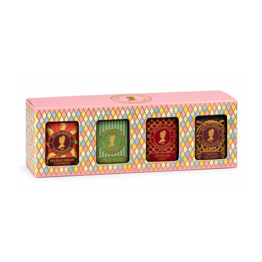 Geschenkbox mit 4 Dosen Tee - Kräutertee