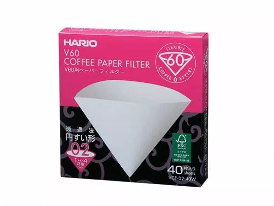 Hario Paper Filter 02 - 40 stk. 