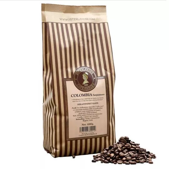 Decaf Colombia Huila kaffe 1000g