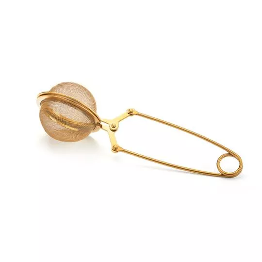 Teezange 5 cm M - goldfarben