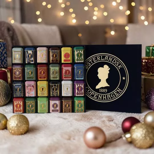 Julegaveæske, Tea Selection 24, Blå